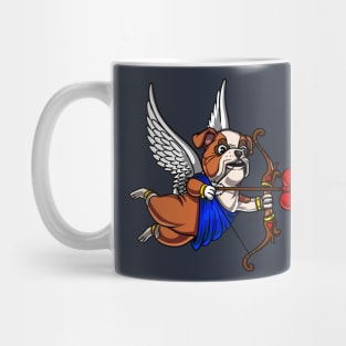 English Bulldog Funny Valentines Day Dog Cupid Mug